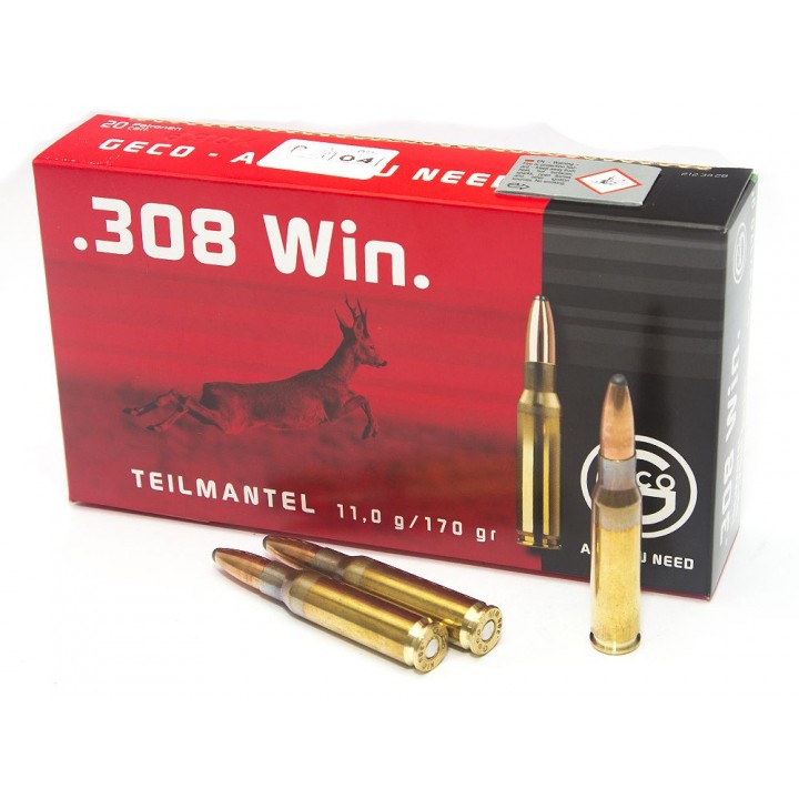 Патрон 308 Win SP (11 гр.) Geco TM