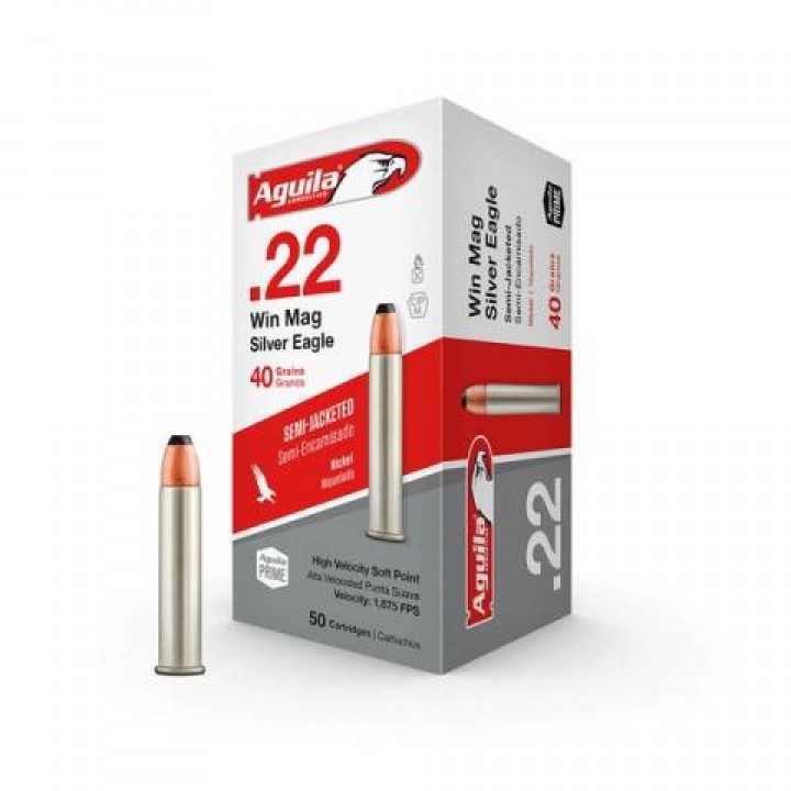 Патрон 22 WMR HV SP (2.6 гр.) AGUILA  AMMUNITION