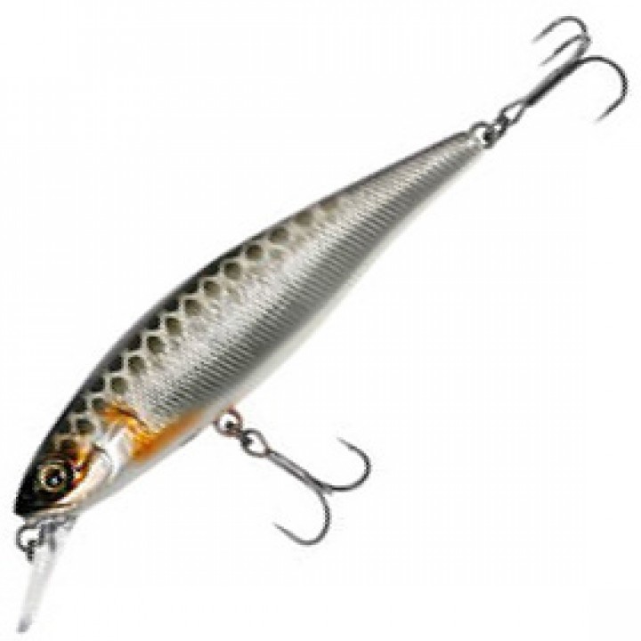 Воблер Jackall Squadminnow 95SP, 14,2гр., 0,8-1,5м  цв.hl silver&black