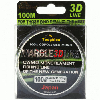 Леска Toughlon Marble 3D 100м 0,40  23.1кг