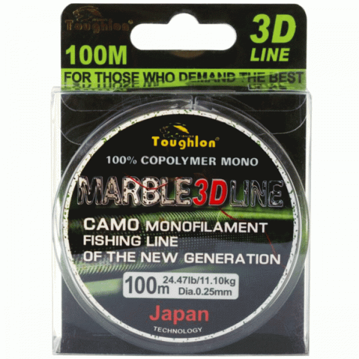 Леска Toughlon Marble 3D 100м 0,40  23.1кг