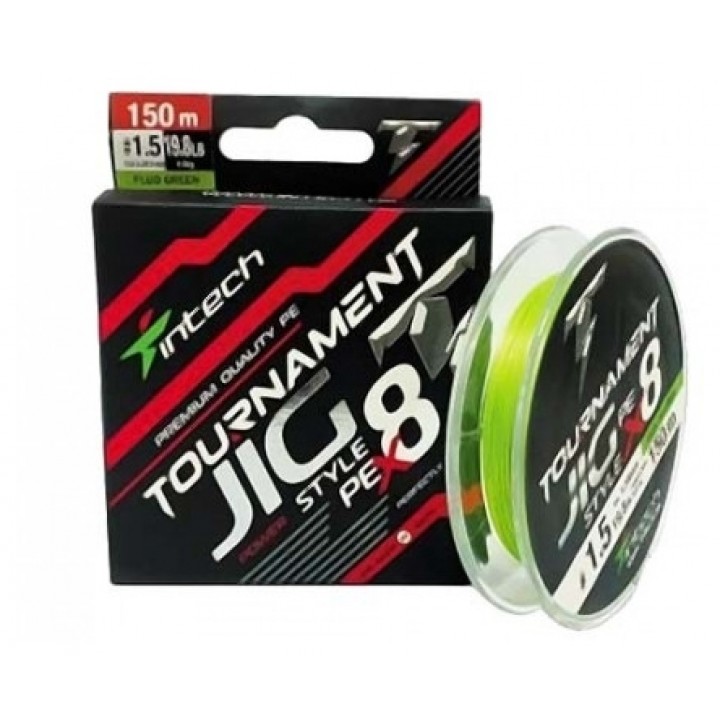 Плетёный шнур Intech Tournament Jig Style PE X8 150м 2,5 16,0кг
