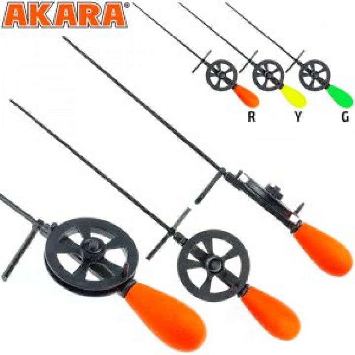 Удочка зим. Akara Leader N с катушкой Green HFBL-G