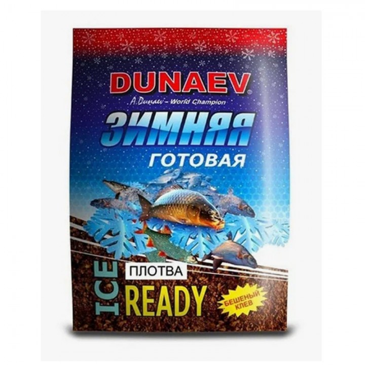 Прикормка зимняя готовая  Dunaev Ice-Ready 500г Плотва