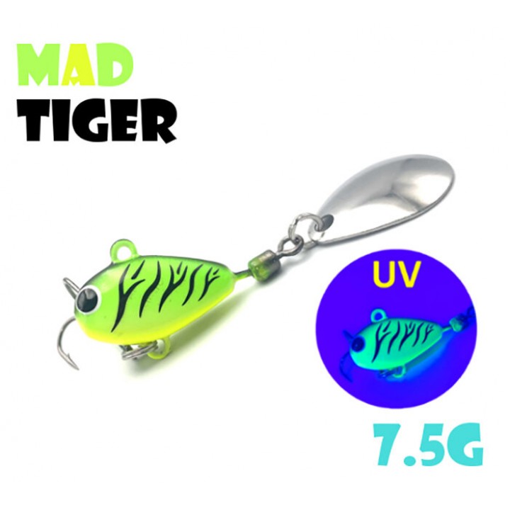 Тейл-Спиннер UF Studio Hurricane 7.5гр цв. Mad Tiger
