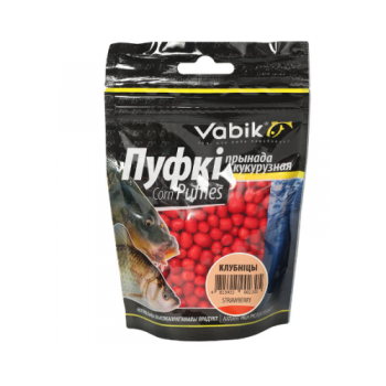 Приманка рыболовная Vabik Corn Puffies Клубника 20гр