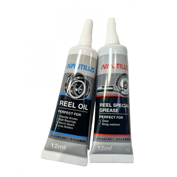 Смазка для катушек Nautilus Reel oil 12ml+Reel grease 12ml