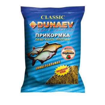 Прикормка Dunaev Классика 900гр Универсальная Клубника