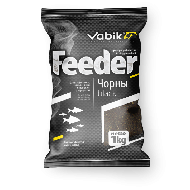 Прикормка Vabik FEEDER Черный 1кг