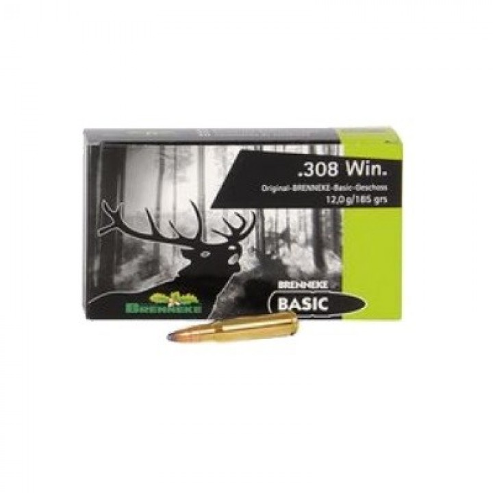 Патрон 308 Win SP (12 гр.) Brenneke Telmantel Basic