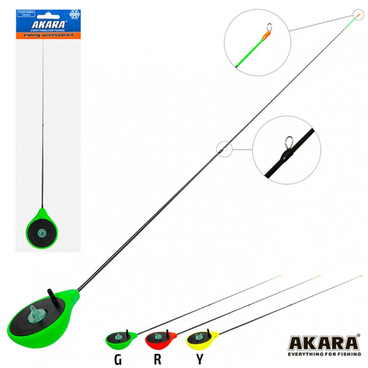Удочка зим. Akara Finezza L(1-3.6гр) RBS-G Green