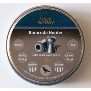 Пули пневматические H&N Baracuda Hunter 4.5 (400 шт) 0,68 гр.