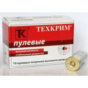 Патрон 12/70 пуля Ленинградка Л-2 (28 гр.) Техкрим