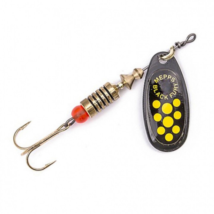 Блесна Mepps Black Fure №2 4.5гр. цв. Black/Yellow