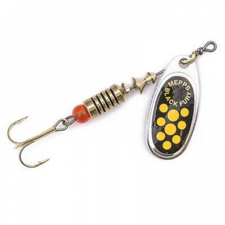 Блесна Mepps Black Fure №2 4.5гр. цв. Silver/Yellow