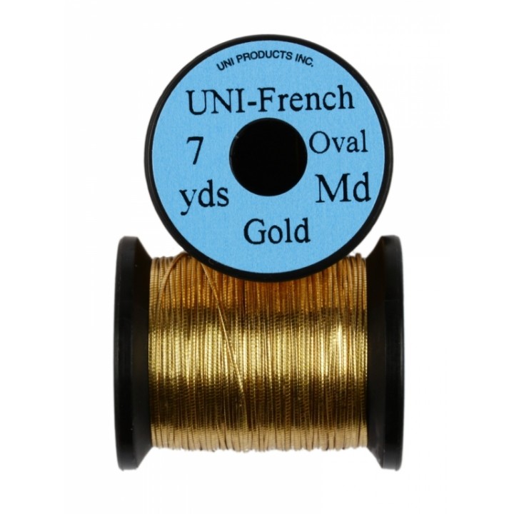 Овальный люрекс Uni Medium Gold