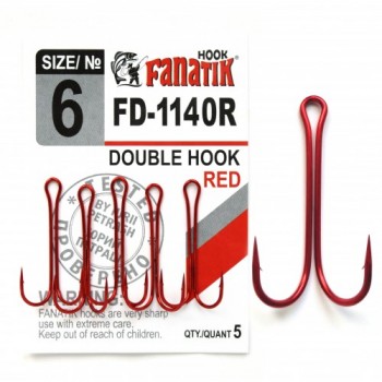 Крючок двойной Fanatik FD-1140R №6
