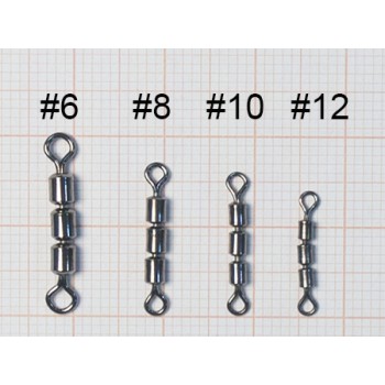 Вертлюг тройной Hitfish Triple Rolling Swivel №12 11кг (4шт)