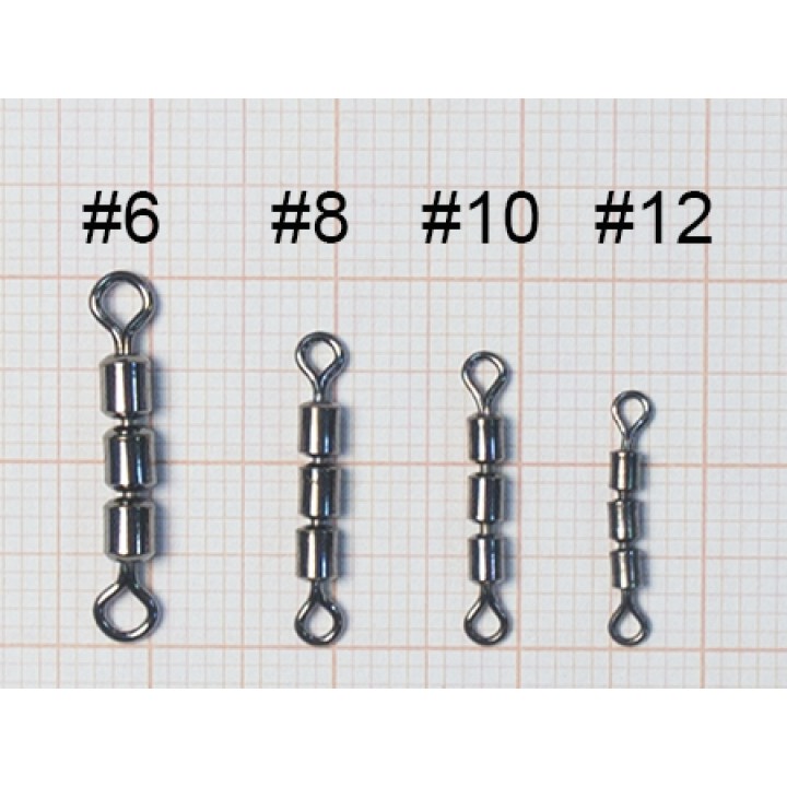 Вертлюг тройной Hitfish Triple Rolling Swivel №12 11кг (4шт)