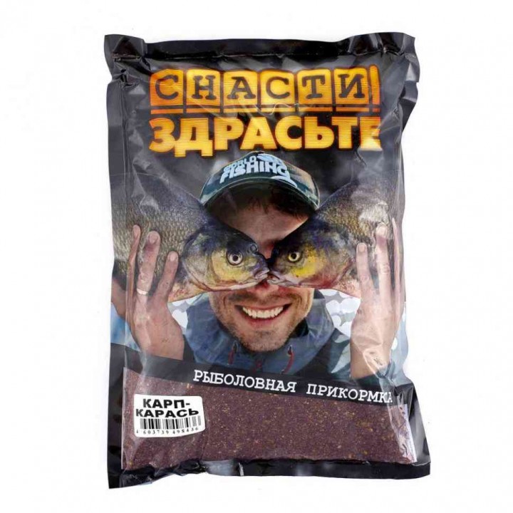Прикормка Снасти Здрасьте Карп/Карась (0,8кг)