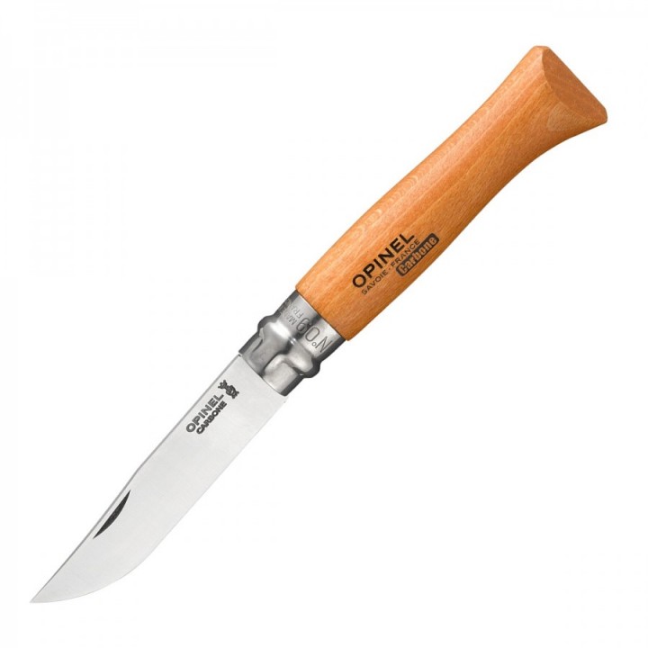 Нож Opinel virobloc 9, углерод. сталь